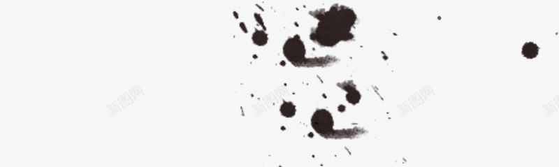 黑白简约水墨插画png免抠素材_新图网 https://ixintu.com 插画 水墨 简约 黑白