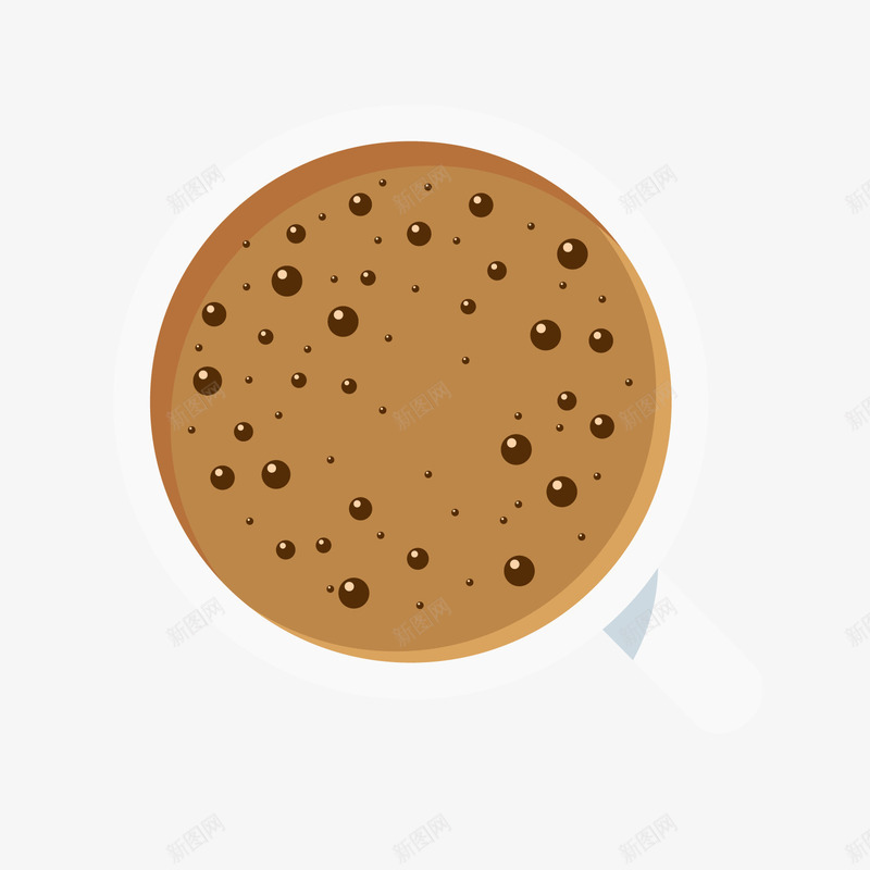 俯视图咖啡饮品png免抠素材_新图网 https://ixintu.com 俯视图 卡通饮品 咖啡杯 白色杯子 背景装饰
