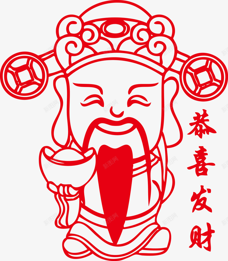 财神节文财神武财神png免抠素材_新图网 https://ixintu.com 发财 恭喜发财 文财神 武财神 财神 财神爷 财神节 财神节文财神武财神