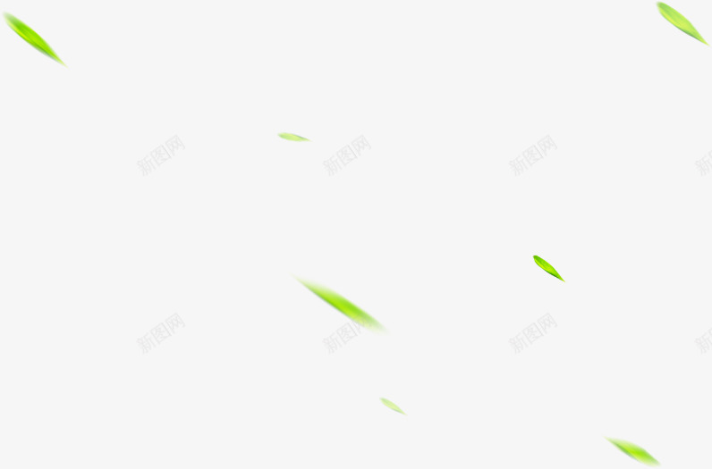 绿色清新飘浮树叶png免抠素材_新图网 https://ixintu.com 树叶 清新 绿色 飘浮