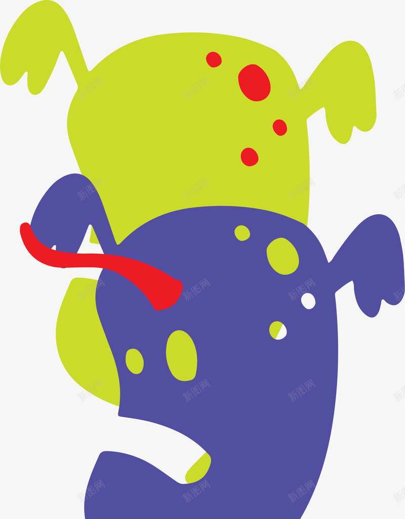 可爱抽象万圣节插画矢量图ai免抠素材_新图网 https://ixintu.com 卡通动物 可爱抽象 小怪兽 手绘小怪兽 童趣 超萌万圣节儿童画 矢量图