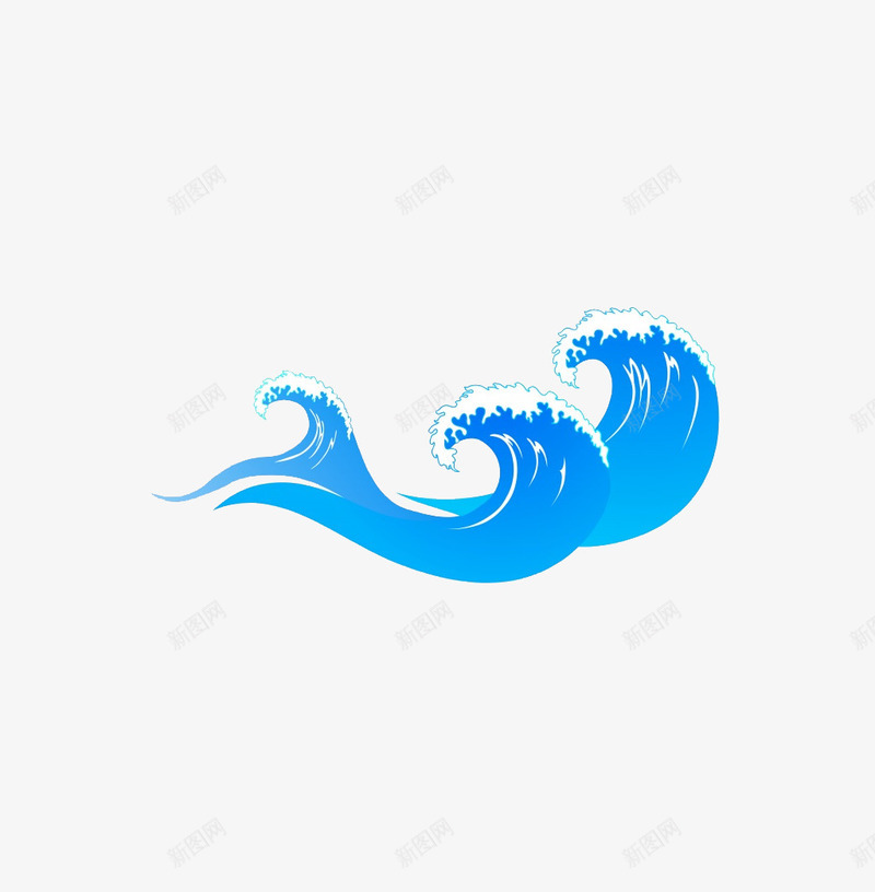 卡通水浪png免抠素材_新图网 https://ixintu.com png 卡通 水浪 蓝色水浪