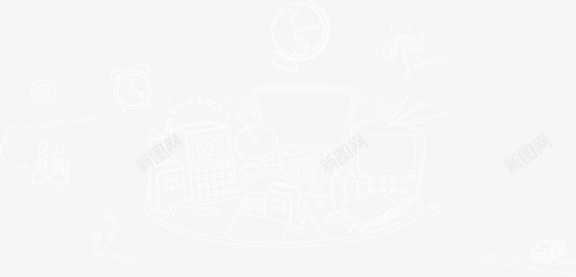 粉笔手绘涂鸦png免抠素材_新图网 https://ixintu.com 涂鸦 粉笔手绘