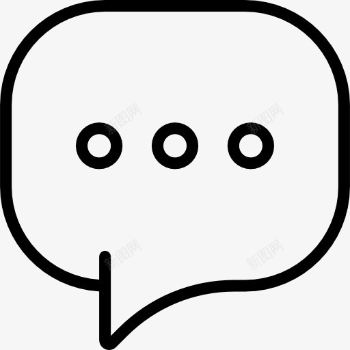 聊天图标png_新图网 https://ixintu.com 接口 泡沫的讲话 消息 聊天 评论 谈话