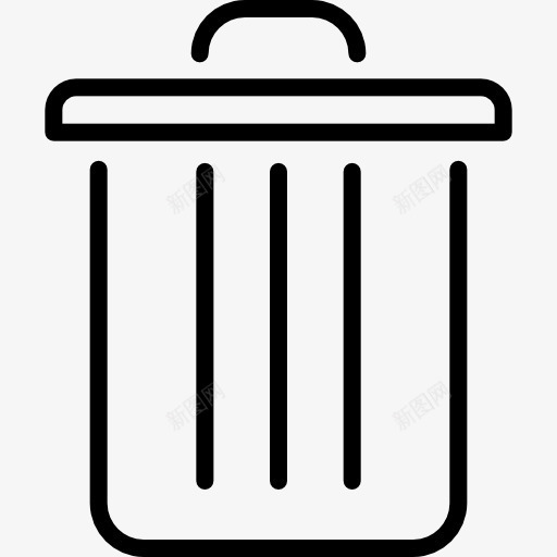 垃圾箱图标png_新图网 https://ixintu.com 删除 删除即可 垃圾 桶