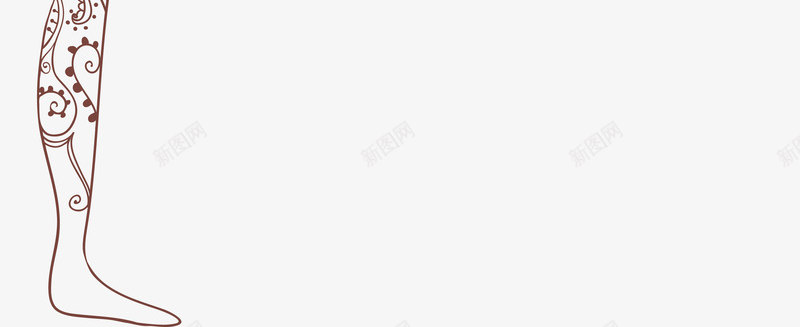 咖啡色古典女孩png免抠素材_新图网 https://ixintu.com 免抠PNG 古典 咖啡色 女孩 神秘 线条 舞蹈 装饰图案