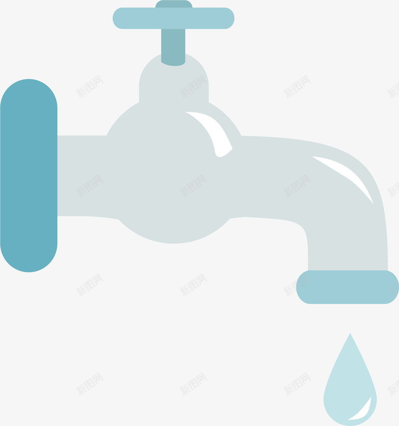 滴水的水龙头png免抠素材_新图网 https://ixintu.com 卡通 外流 左右手 手绘 手龙头 水是生命之源 水滴 水龙头图案 滴水 省水 简洁 节约用水 银白