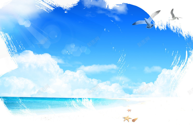 卡通天空手绘png免抠素材_新图网 https://ixintu.com 卡通 图片 空手