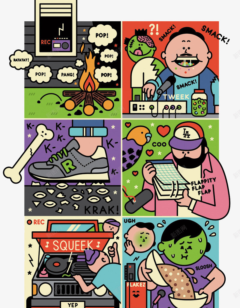 扁平化卡通漫画png免抠素材_新图网 https://ixintu.com H5页面 创意卡通元素 卡通 卡通漫画 扁平 扁平化 扁平素材 电商卡通 网页设计卡通