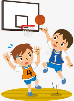 篮球背景卡通打篮球高清图片