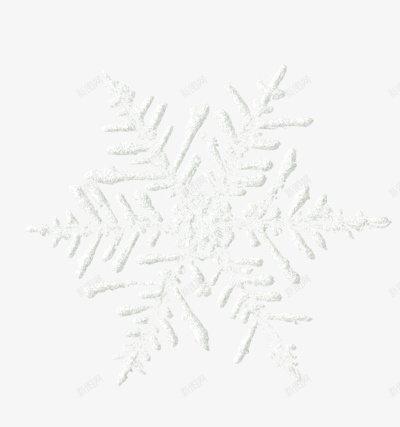 透明白色晶莹的雪花png免抠素材_新图网 https://ixintu.com 六角 冬天 卡通 手绘 晶莹 白色 透明 雪花