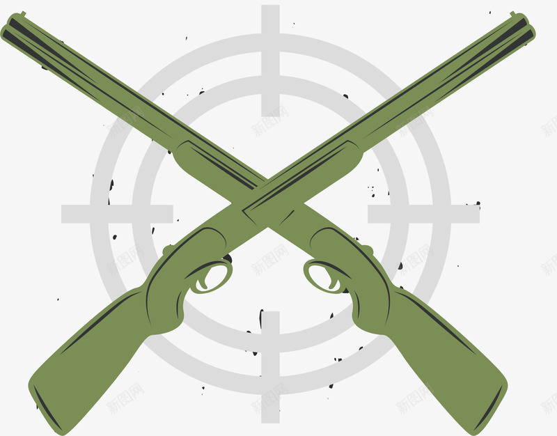 猎枪射击打靶运动矢量图ai免抠素材_新图网 https://ixintu.com 卡通手绘 射击 猎枪PNG 瞄准 运动 矢量图