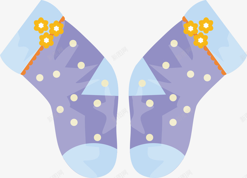 手绘可爱紫色袜子矢量图ai免抠素材_新图网 https://ixintu.com png png下载 png图库 免费png 免费png素材 可爱袜子 手绘袜子 矢量png 紫色袜子 矢量图