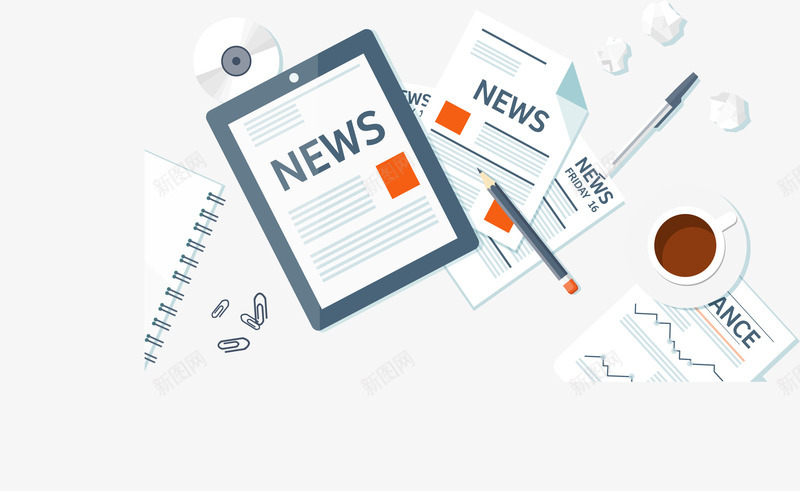 在线推广反馈图png免抠素材_新图网 https://ixintu.com 信息流程 商务插图 扁平化