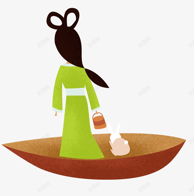 中秋节日嫦娥背影psd免抠素材_新图网 https://ixintu.com 中秋节 中秋节日 中秋节日嫦娥背影 嫦娥 背影 船 节日
