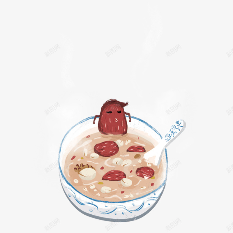 腊八风雨同粥png免抠素材_新图网 https://ixintu.com 中国文化 大吉大利 年货节 腊八元素 腊八饭