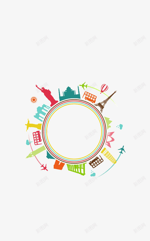 旅游APPpng免抠素材_新图网 https://ixintu.com 旅游APP启动页 旅游度假 旅游扁平化