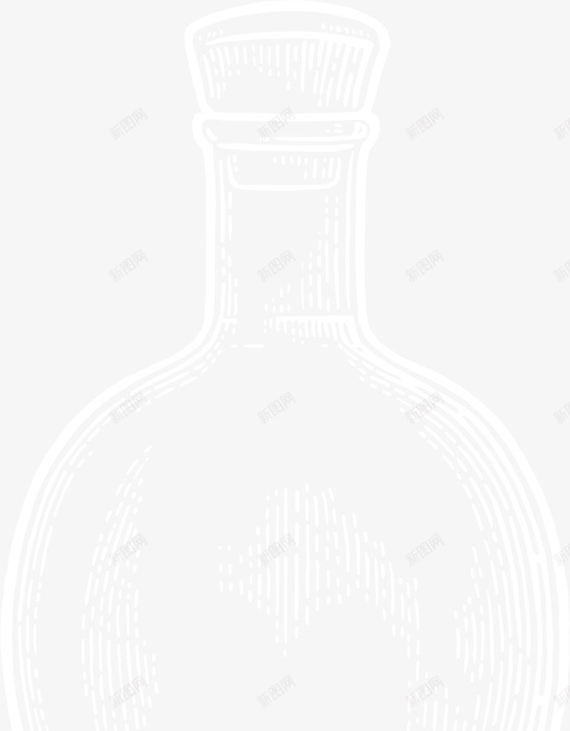 创意白色酒瓶png免抠素材_新图网 https://ixintu.com 创意酒瓶 白色塞子 白色瓶子 白色酒瓶 素描 素描罐子 高端酒瓶