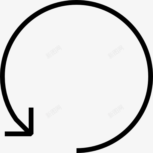逆时针图标png_新图网 https://ixintu.com 刷新 圆形箭头 多媒体选项 箭 箭头圈 逆时针