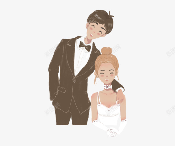 卡通手绘拍婚纱照的人png免抠素材_新图网 https://ixintu.com 卡通手绘拍婚纱照的人 婚庆 拍婚纱照的人 结婚