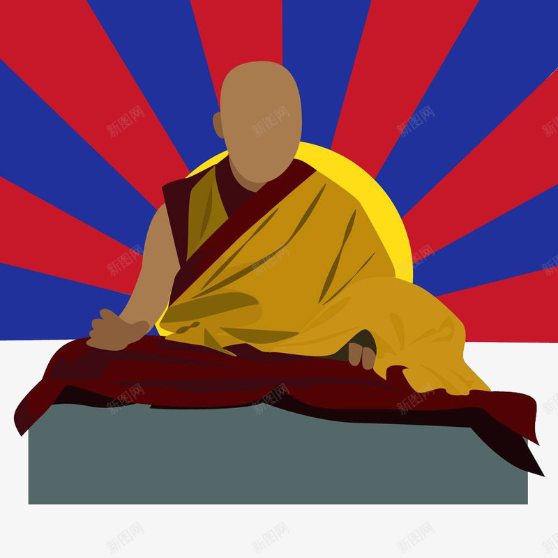 装饰插图僧侣讲经png免抠素材_新图网 https://ixintu.com 佛教 佛法 信徒 修行 修行人 僧人 僧侣 僧侣讲经 装饰插图