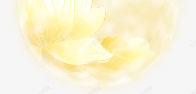 黄色满月png免抠素材_新图网 https://ixintu.com 中秋节 节日元素 装饰图案