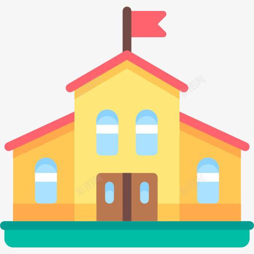 幼儿园图标png_新图网 https://ixintu.com 大学 学校 孩子和婴儿 幼儿园 建筑 教育 高中