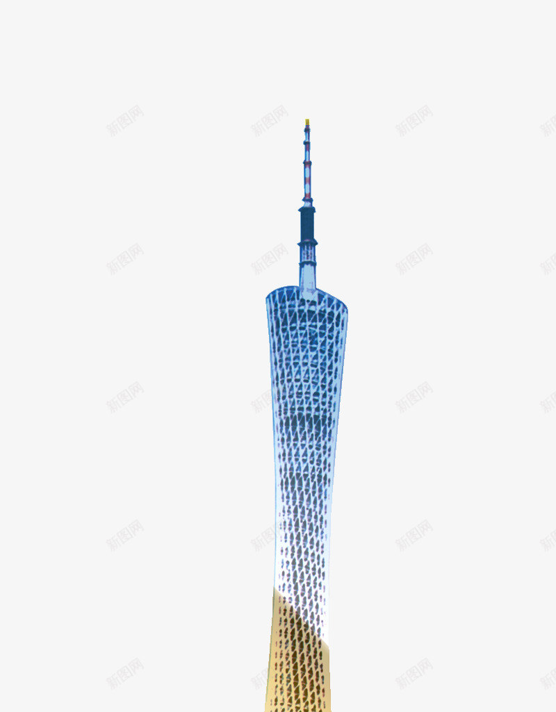 广州小蛮腰png免抠素材_新图网 https://ixintu.com 免抠素材 免费下载 广州城市 广州塔 广州小蛮腰 广州景点 标志性建筑物
