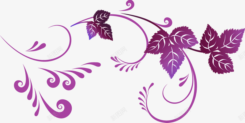 紫色花边婚庆主背景png免抠素材_新图网 https://ixintu.com 图片 婚庆 紫色 背景 花边