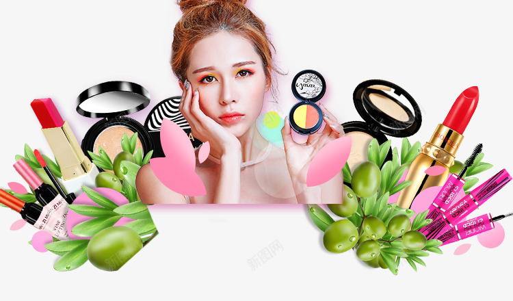 全套美妆眼影粉底口红png免抠素材_新图网 https://ixintu.com 全套 口红 粉底
