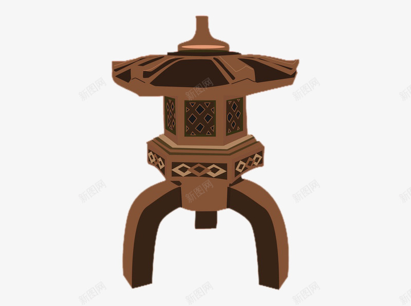 卡通园林小品png免抠素材_新图网 https://ixintu.com 动漫 古代 古典 手绘