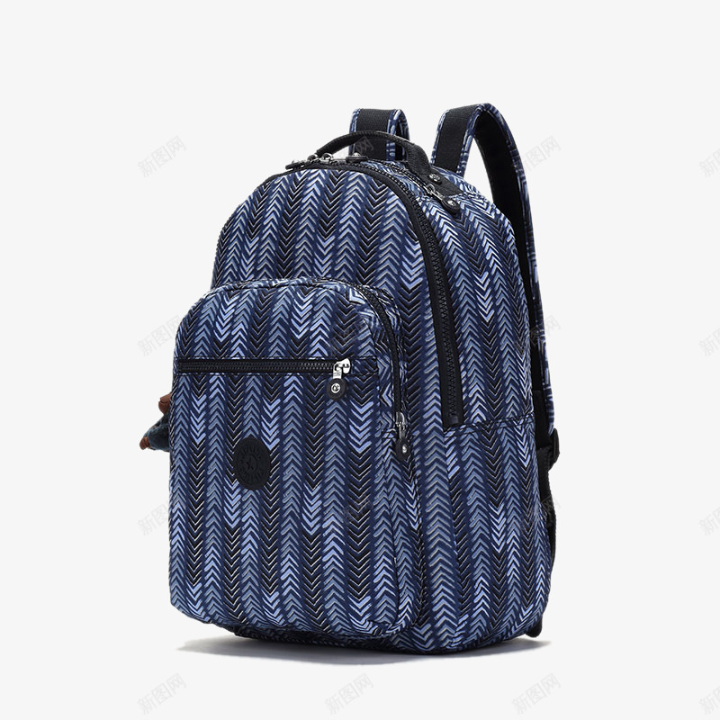 蓝色图案背包png免抠素材_新图网 https://ixintu.com 产品实物 双肩包 女包 背包 蓝色图案