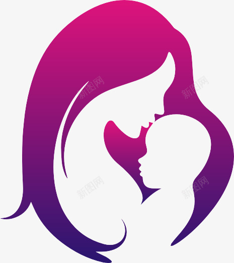 母婴图标png_新图网 https://ixintu.com 医院 孕婴 标志设计 母婴