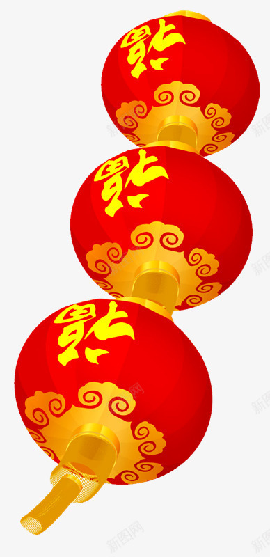 红色福红灯笼png免抠素材_新图网 https://ixintu.com 漂浮 福 红灯笼 红色