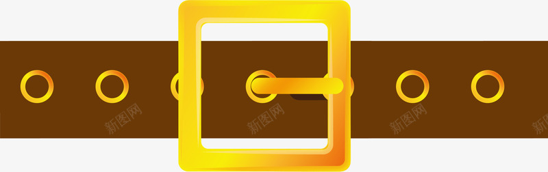 咖啡色简约皮带png免抠素材_新图网 https://ixintu.com 卡通皮带 咖啡色皮带 带子 扣子 简约皮带 装饰图案