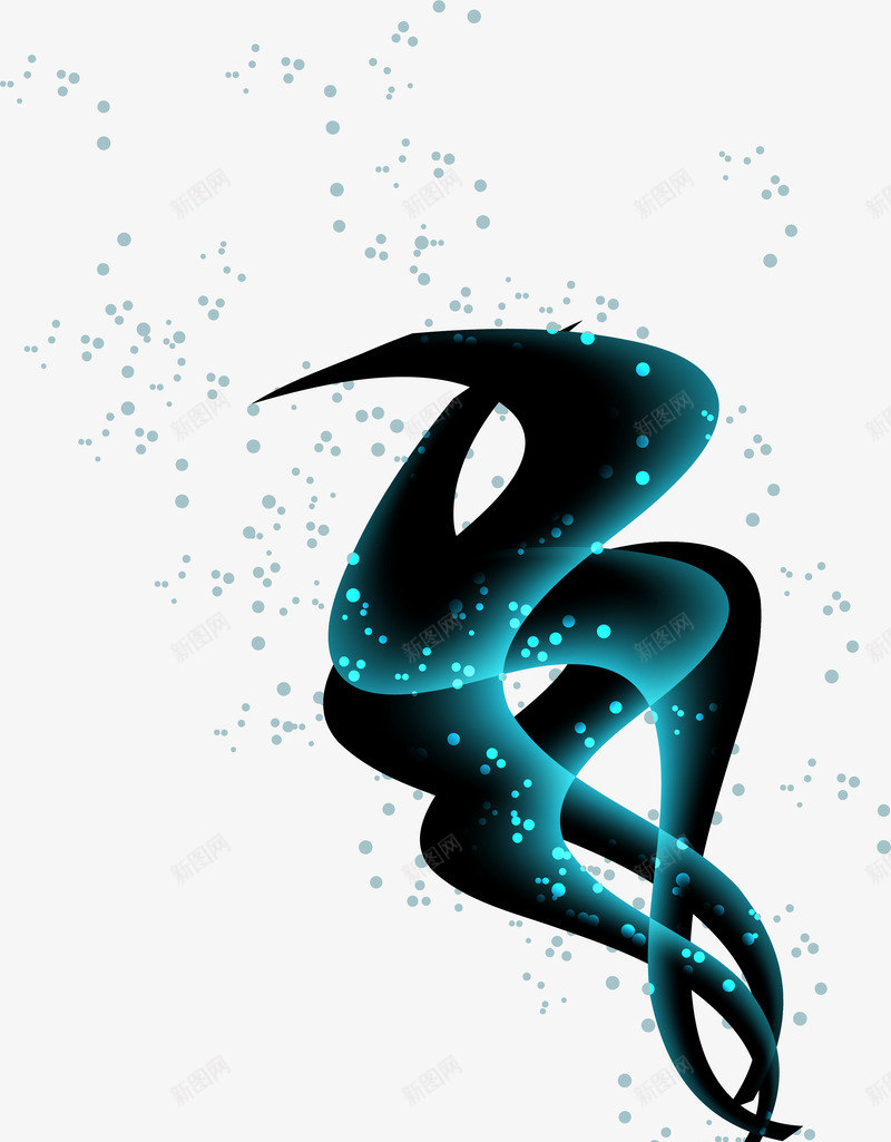 梦幻蓝色星河png免抠素材_新图网 https://ixintu.com 唯美星星 小清新 梦幻星星 简约圆点 蓝色圆点 蓝色星河