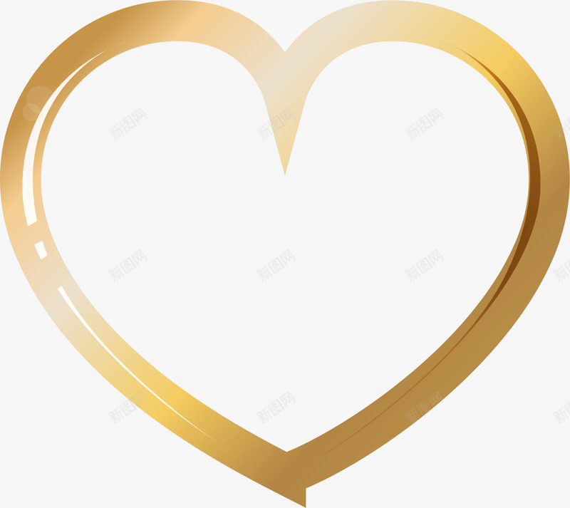 金色闪耀爱心png免抠素材_新图网 https://ixintu.com 尊贵心形 浪漫婚庆 爱心标志 装饰图案 金色爱心 闪耀心形