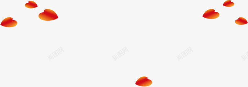 红色心形叶片手绘舞台灯光png免抠素材_新图网 https://ixintu.com 叶片 灯光 红色 舞台
