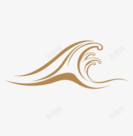 水浪装饰元素3图标png_新图网 https://ixintu.com 元素 咖啡 水浪 装饰