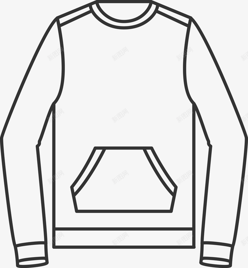 卫衣长袖服装图标png_新图网 https://ixintu.com 上衣 图标 手绘衣服 服装 服装图标 矢量衣服图 简易衣服 衣服 衣服简笔 衣服线框图标