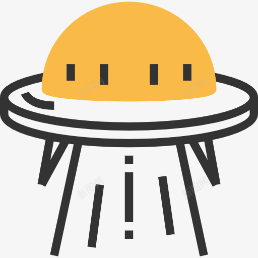 UFO图标png_新图网 https://ixintu.com UFO 外星人 科幻小说 运输 运输飞船