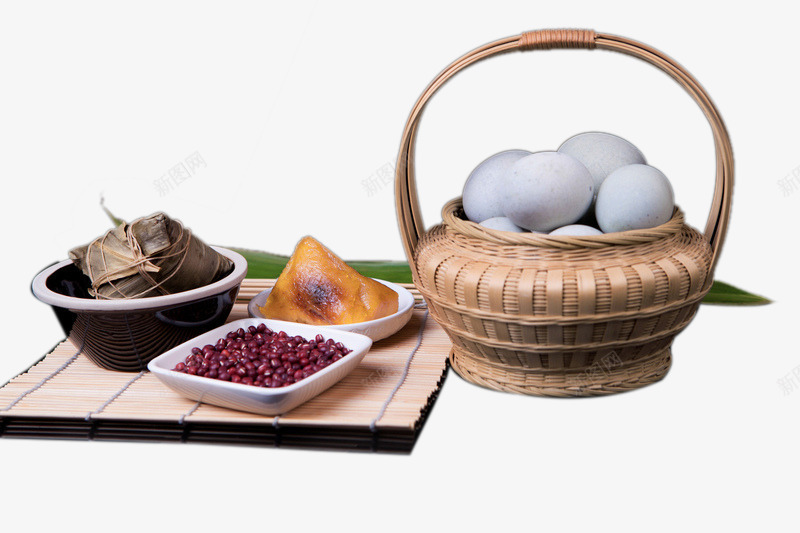端午节粽子咸蛋png免抠素材_新图网 https://ixintu.com 端午节粽子 节日元素 食品