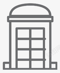 电话展位Outlineicons图标png_新图网 https://ixintu.com Phone booth 展位 电话