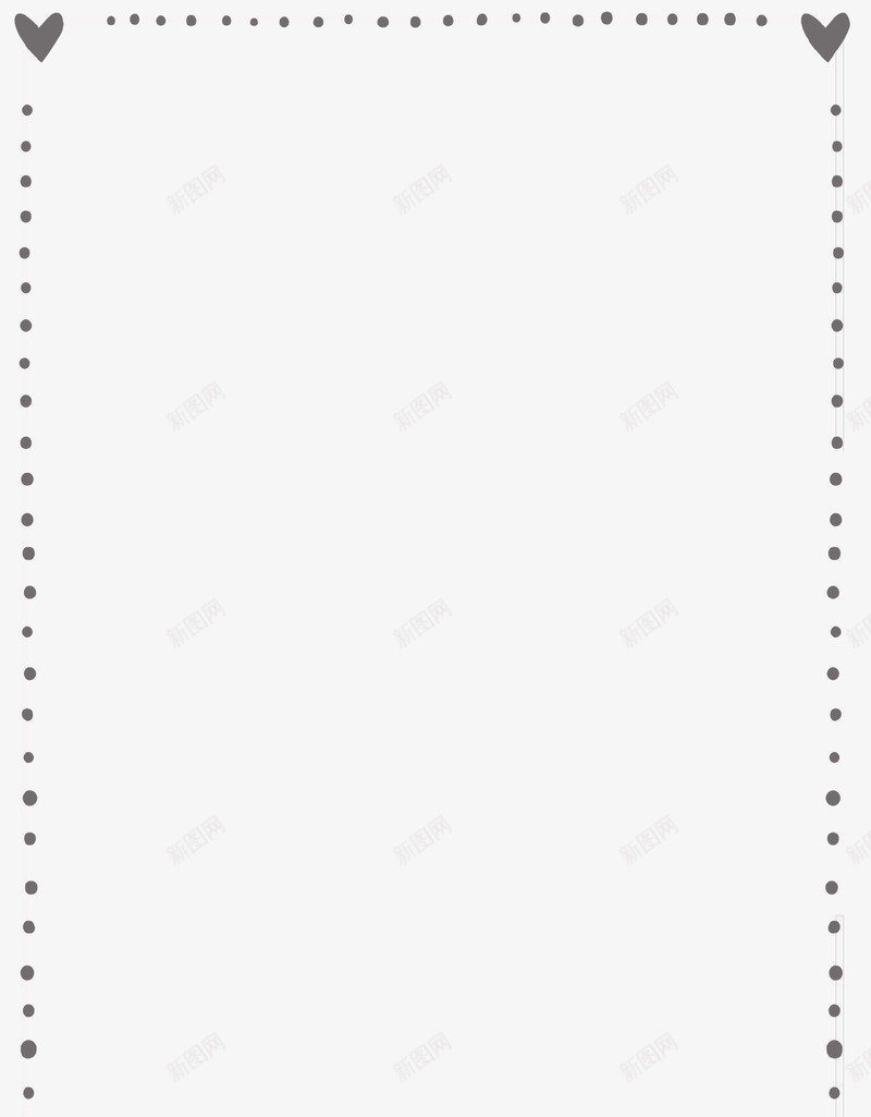 清新爱心边框png免抠素材_新图网 https://ixintu.com 圆点 心 框 浪漫 清新 爱心 矩形 装饰 边框
