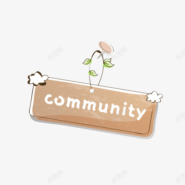 木板标签png免抠素材_新图网 https://ixintu.com 促销标签 木板 花