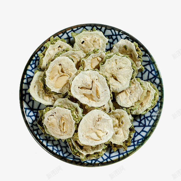 浅色苦瓜片png免抠素材_新图网 https://ixintu.com 传统药材 即食苦瓜片 家常苦瓜片 浅色药片 盘里的苦瓜干 苦瓜片