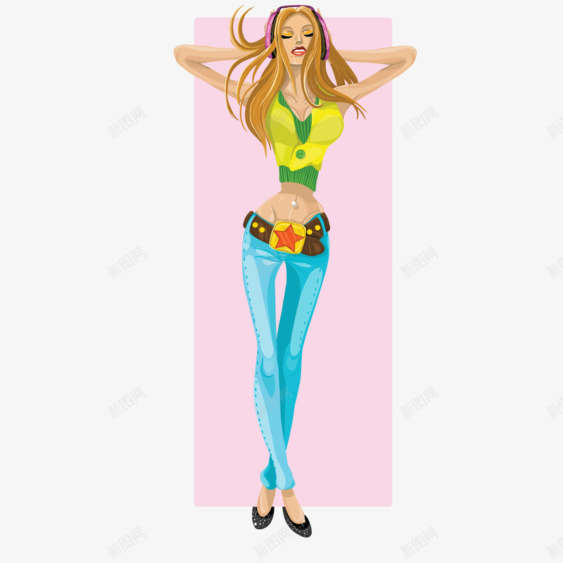 卡通时尚都市丽人矢量图ai免抠素材_新图网 https://ixintu.com 卡通美女 商务美女 时尚美女 服装模特 白领丽人 都市丽人 矢量图