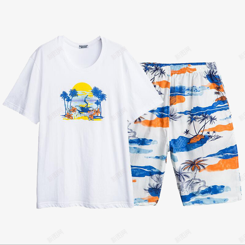 纯棉休闲家居服png免抠素材_新图网 https://ixintu.com 产品实物 休闲 家居服 男士 纯棉