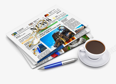 咖啡报纸和钢笔png免抠素材_新图网 https://ixintu.com 咖啡 报纸 钢笔 阅读