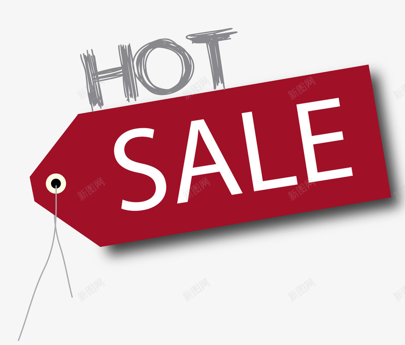 热销标签促销png免抠素材_新图网 https://ixintu.com hotsale 促销 促销素材 标签 热销 红色